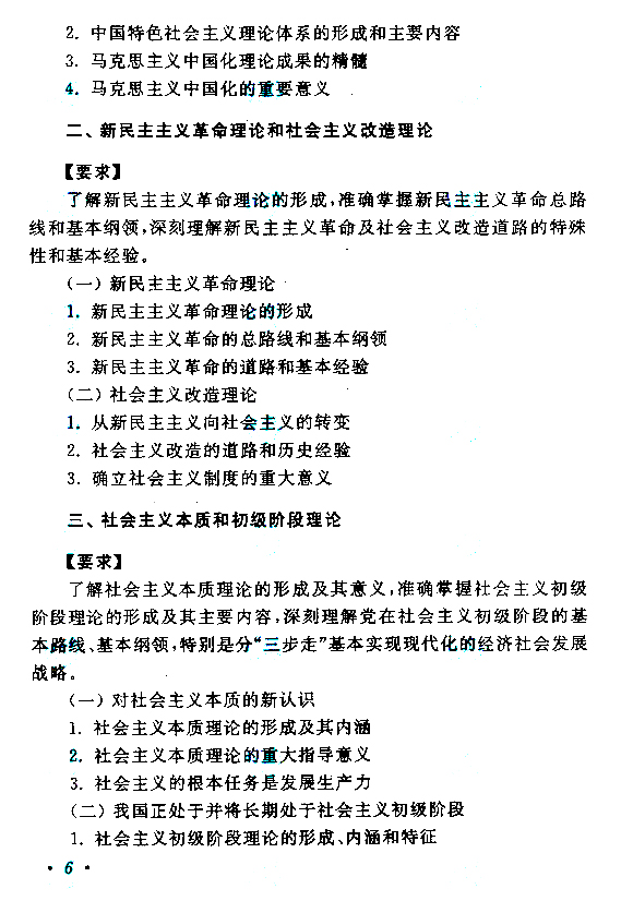 重庆成人高考高专升本政治考试大纲